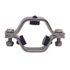 Sanitary Stainless Steel Hexagon Pipe Holder with Rubber Insest PVC Sleeve