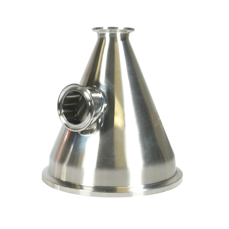 Santiary Stainless Steel Tri Clamp Conical Grist Hopper