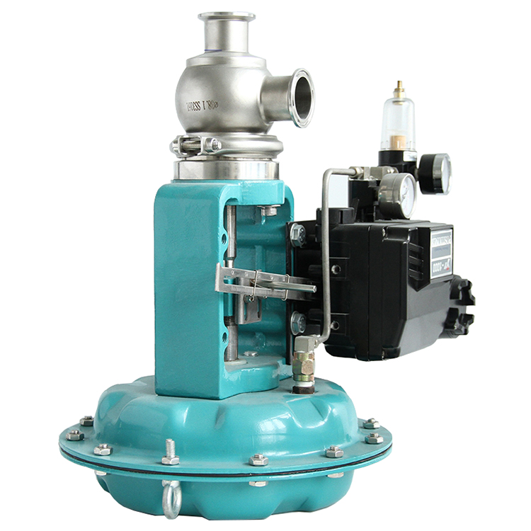 Stainless Steel Sanitary Automatic Membrane Control Valve with 4~2mA Positioner