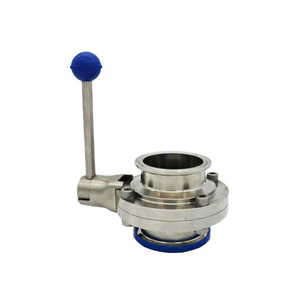 Sanitary Tri clamp 3A butterfly valve with Pull handle EPDM Silicone seal