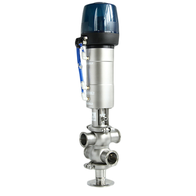 Sanitary Double Seat Mixproof Valve With Intelligent Head from China ...