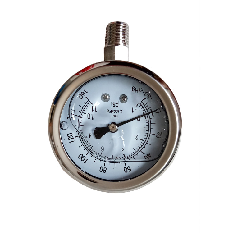 Stainless Steel Compound Vacuum Pressure Gauge -30 to 160PSI
