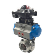 Pneumatic Butterfly Valve With Positioner Switch Box