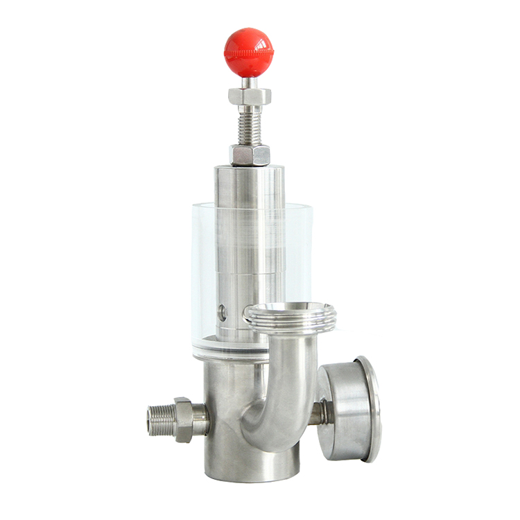 Sanitary Safety Exhaust Valve with Pressure Gauge for Fermentation Tank