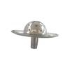 3″ Shower head End cap with 1/4″ MNPT and spray ball
