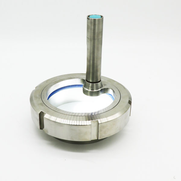 Stainless Steel Union Type Sight Glass with LED Light