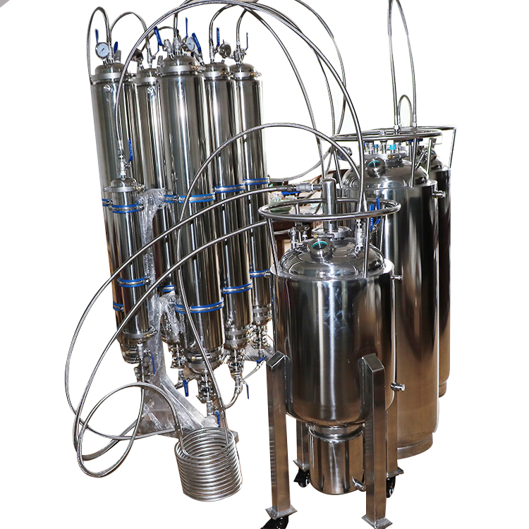 50LB Rack Mounted Jacketed BHO Closed Loop Extractor 