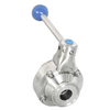 Sanitary Stainless Steel Butterfly Type Ball Valve Tri Clamp