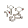 Food Grade Stainless Steel Round Tube Holder with Solid Bar DIN