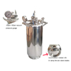 Stainless Steel Non-Jacketed Solvent Tank With Handle Wheel