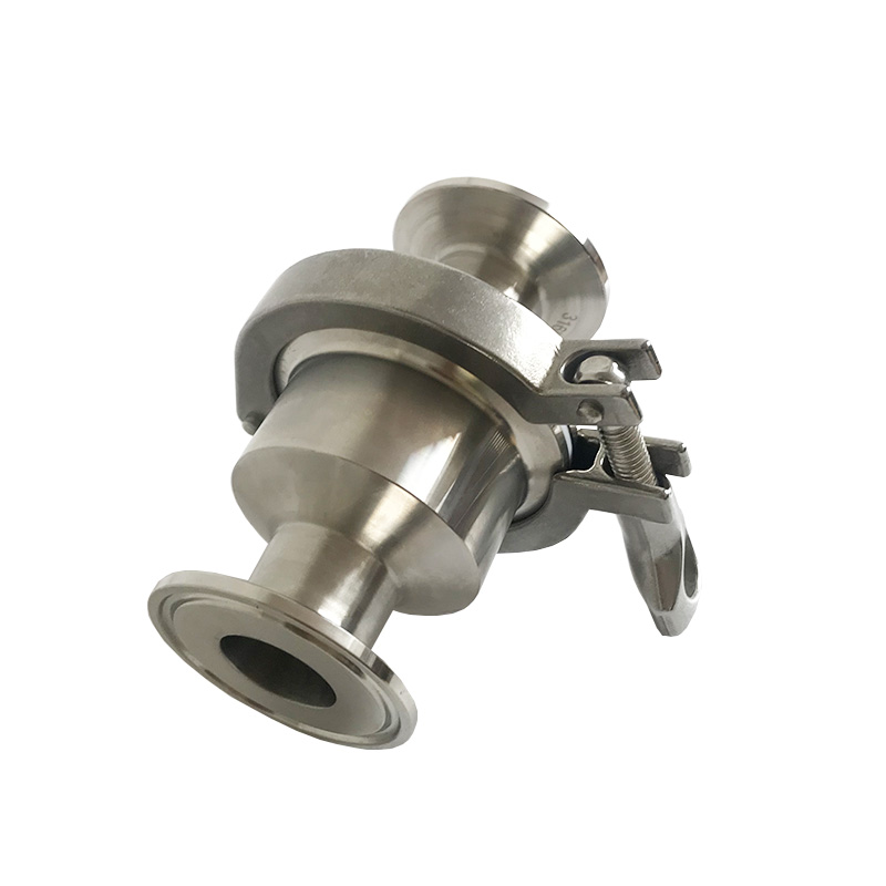 sanitary check valve with tri-clamp end